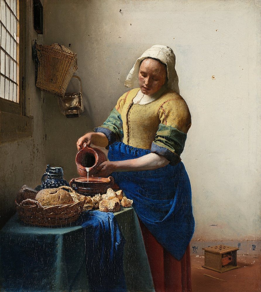 The Milkmaid by Johannes Vermeer, c. 1660