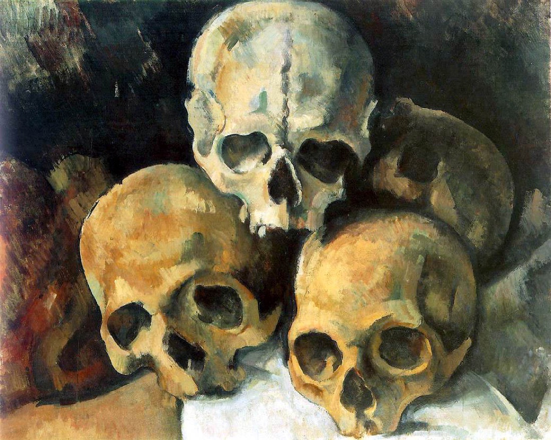 Pyramid of Skulls by Paul Cézanne, c. 1901