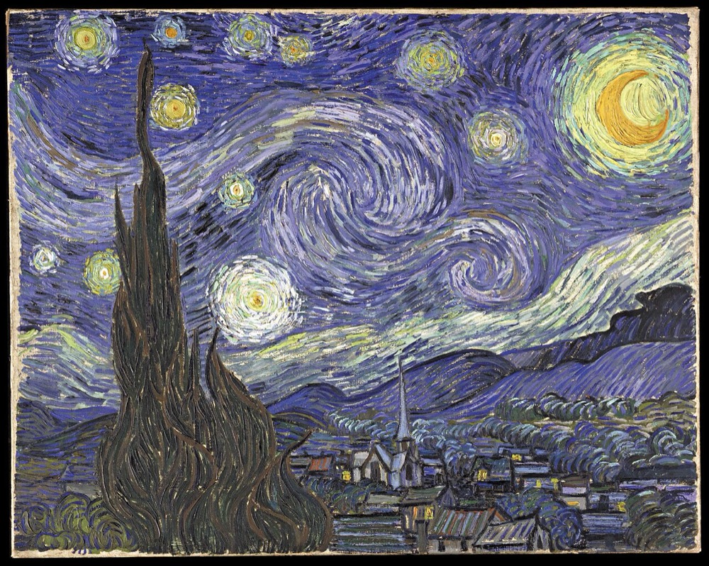 The Starry Night by Vincent van Gogh, 1889