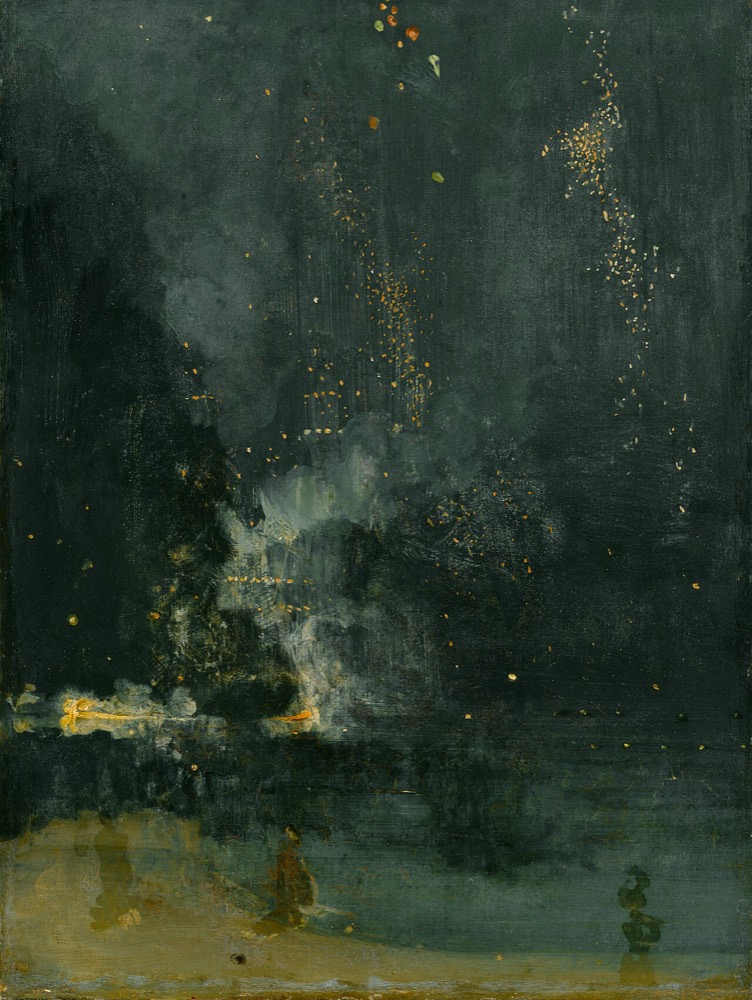 Nocturne in Black and Gold: The Falling Rocket by James McNeill Whistler, 1875