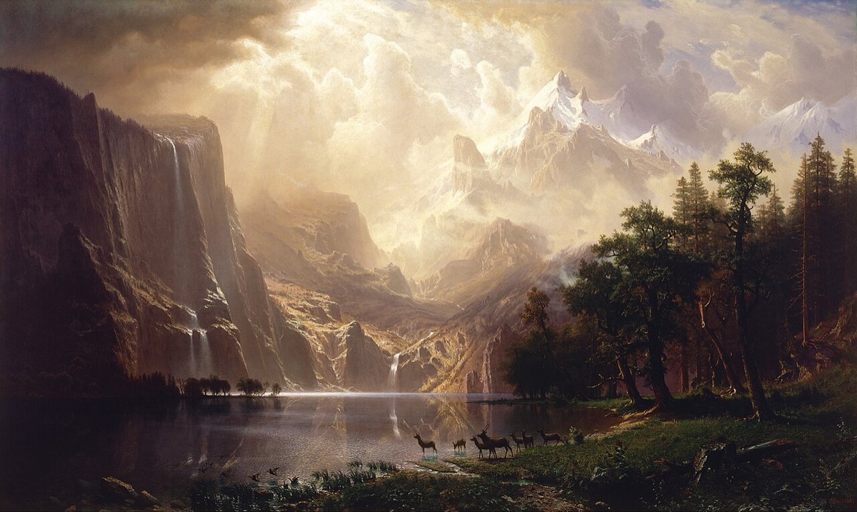 Among the Sierra Nevada, California by Albert Bierstadt, 1868